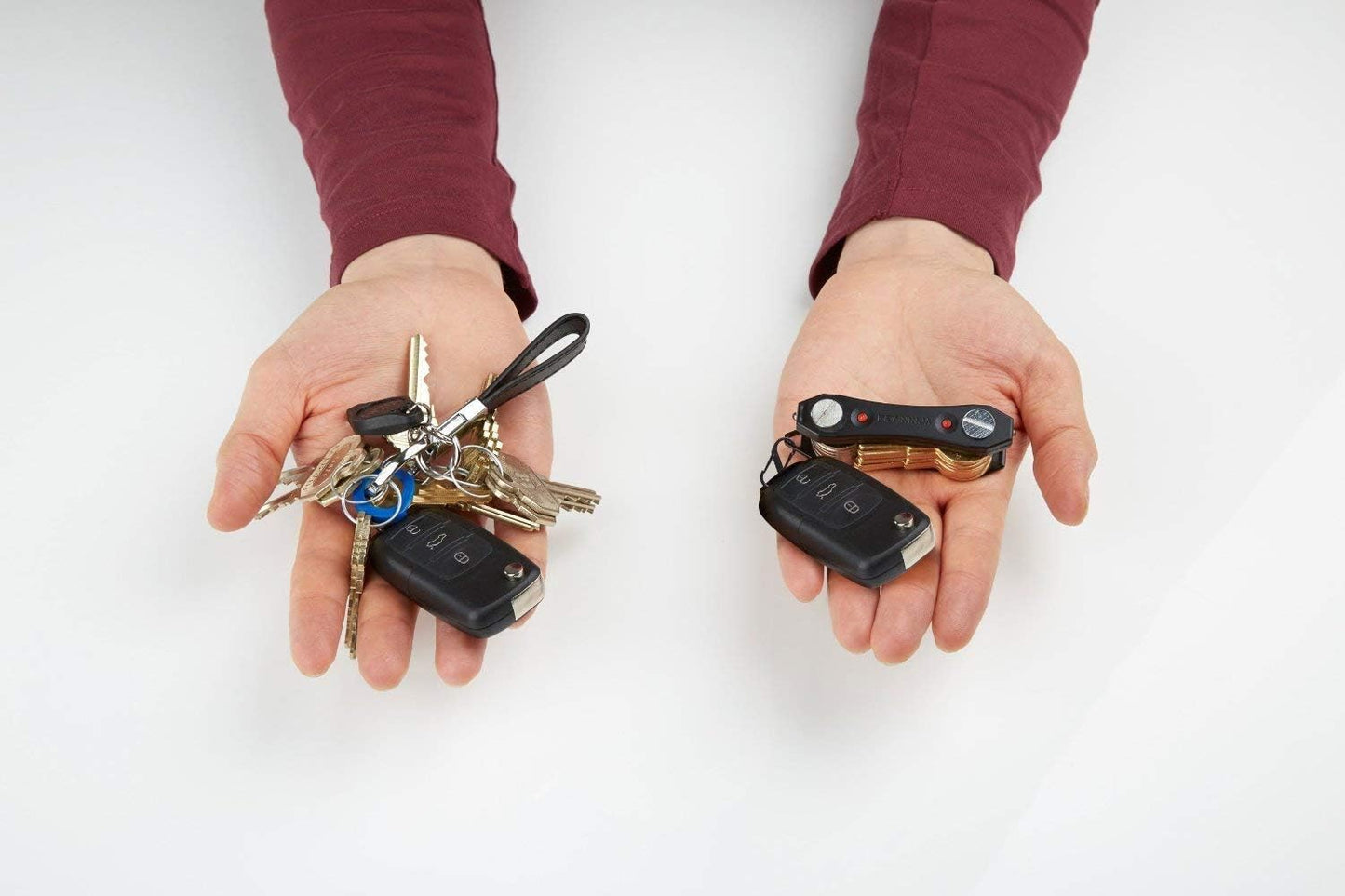 Key Ninja - Organize up to 30 keys, dual LED lights, built in bottle opener
