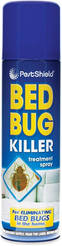 6 X Pest shield Bed Bug Killer 200ml treatment spray home bedroom insect control