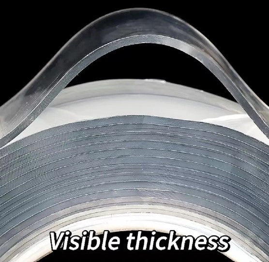Reusable Nano Adhesive Tape, Clear, Double Sided, Removable, Transparent, Alien Tape, Anti-Slip, Traceless, Home Supplies
