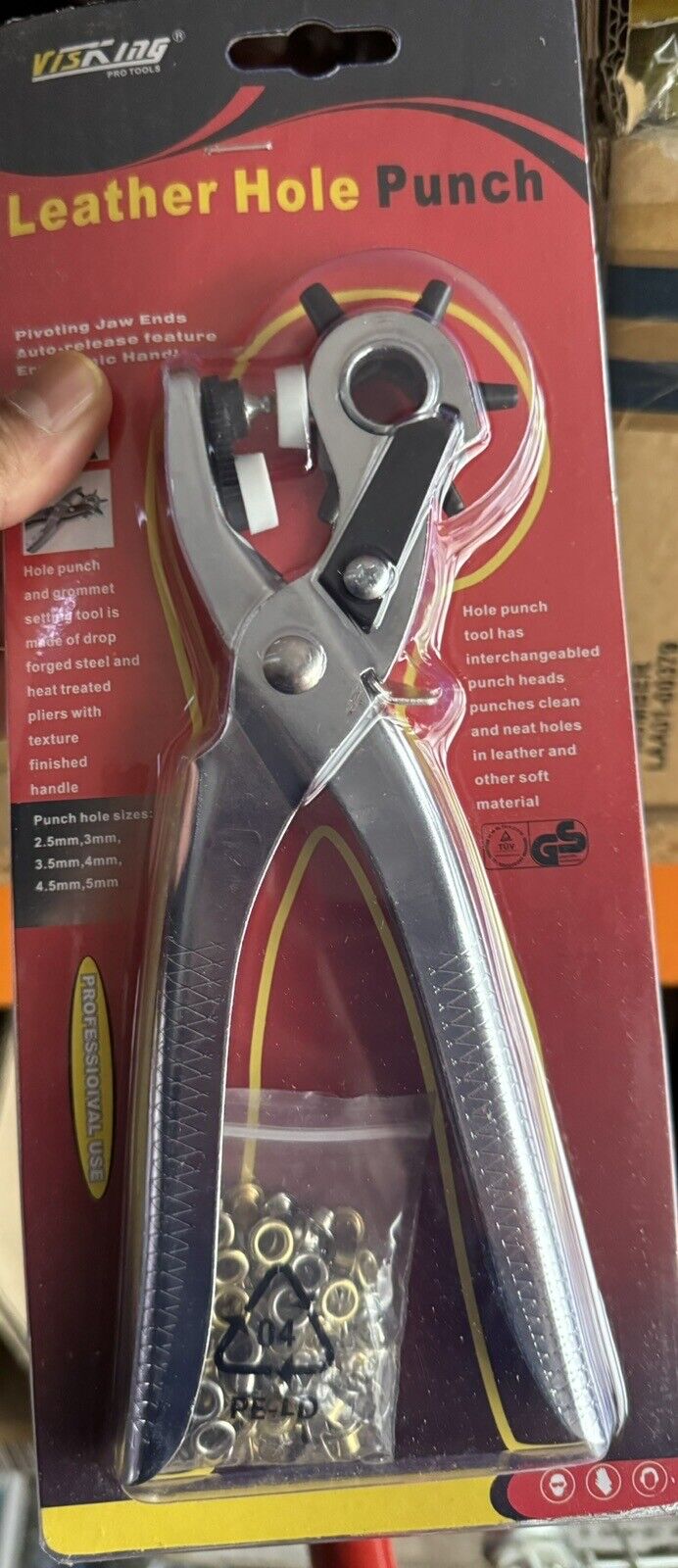 6 PUNCH SIZES, ONE VERSATILE TOOL. DESIGNED BY MAUN TO MAKE EVERYDAY HOLE PUNCHING EASY