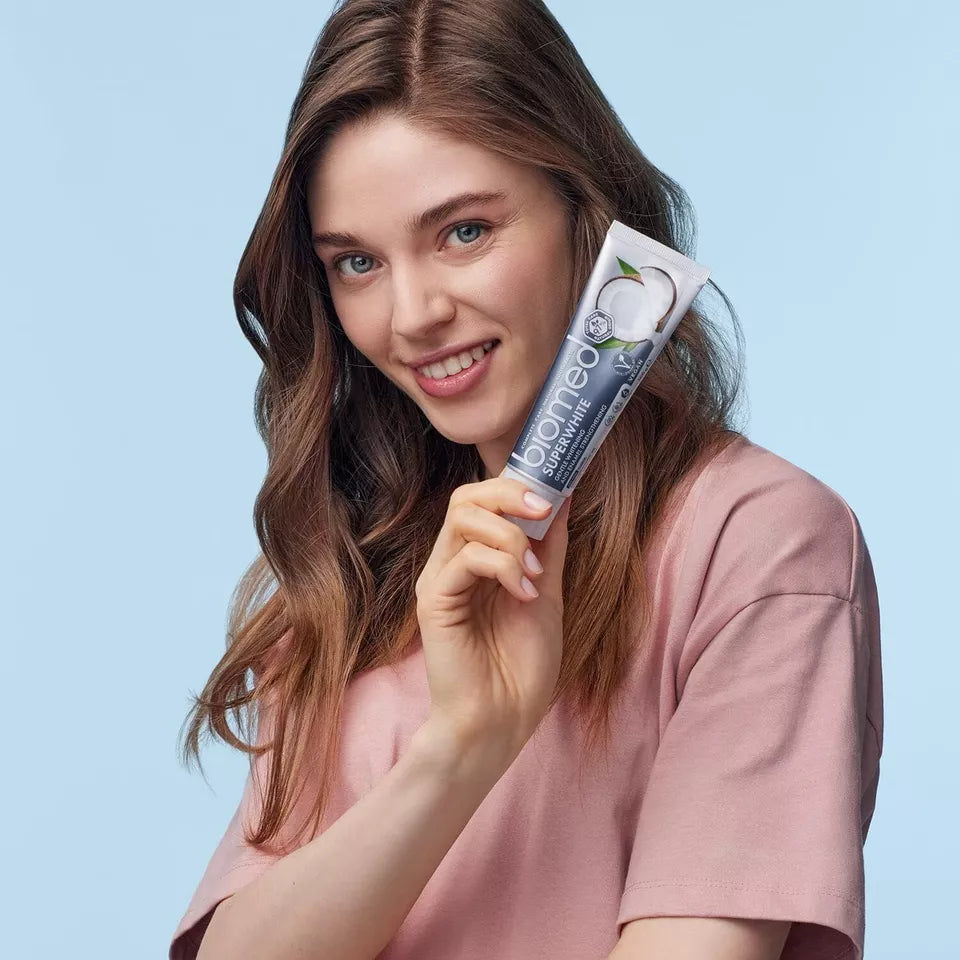 Biomed Superwhite Toothpaste x 3 pack - Natural Coconut