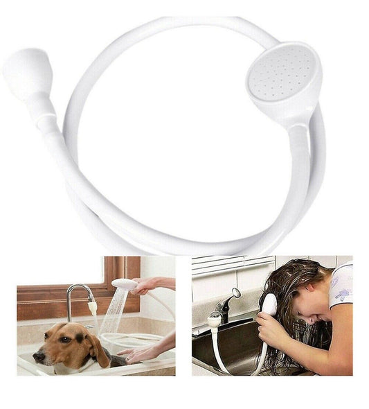 Single Tap Bath Sink Mixer Shower Head Hose Spray Hairdresser Pet Sink