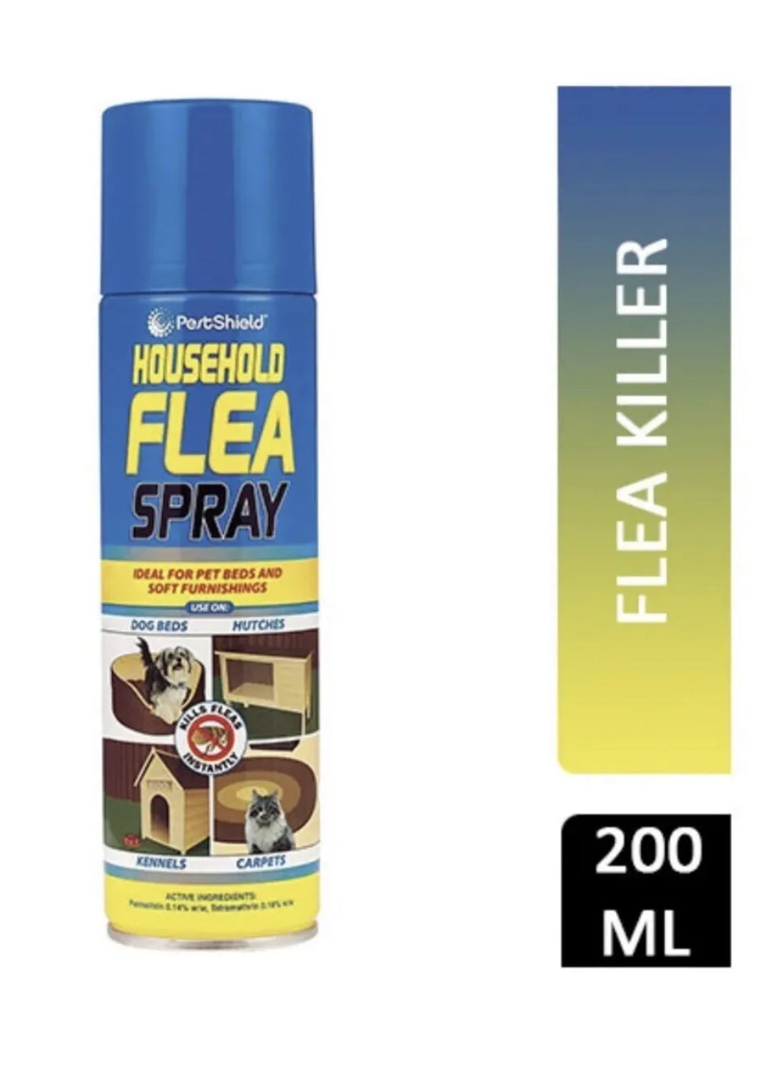200ML FLEA KILLER SPRAY AEROSOL ANIMAL DOG CAT PET BED FOR HOME FLEA CARE