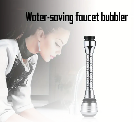 360 Degrees Rotate Faucet Nozzle with Adjustable Faucet Joint Water-Saving Filter Sprayer Sprinkler Tap