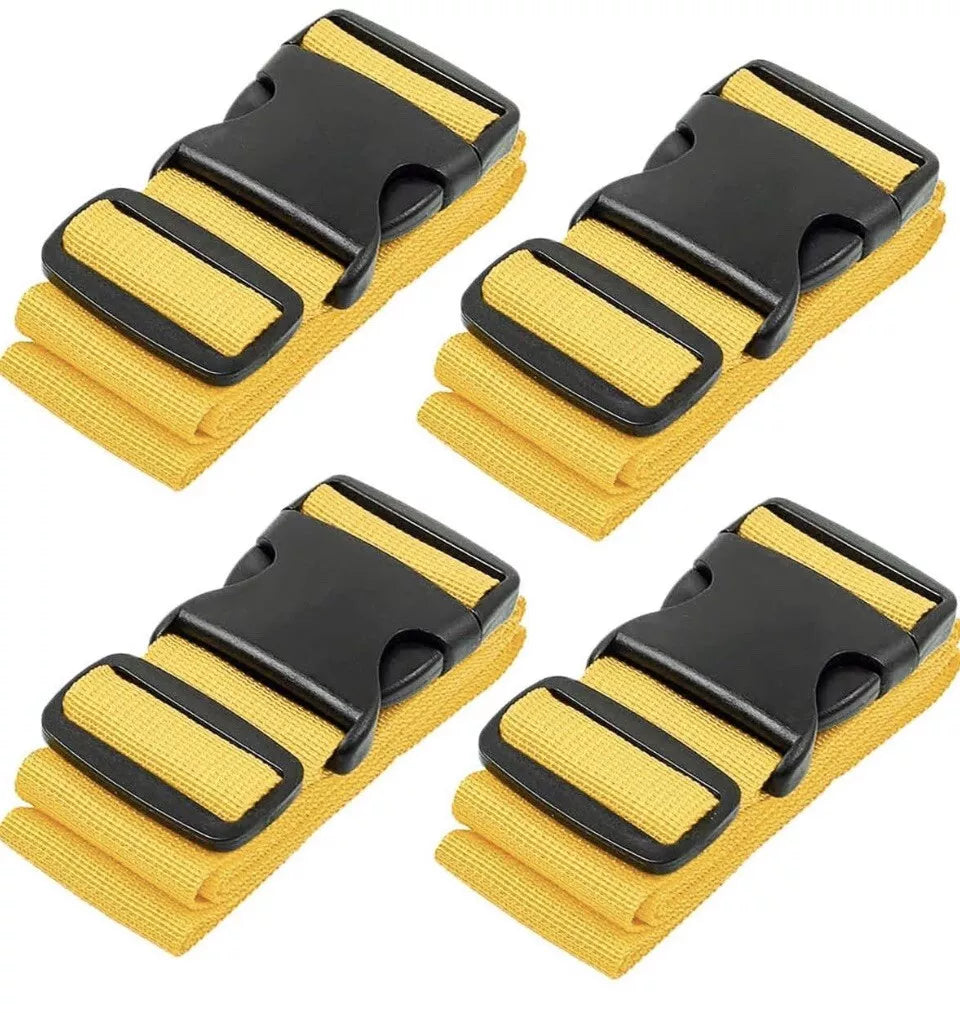 6 X Adjustable Luggage Straps Extra Strong Safety Suitcase Travel Baggage Belt UK SELLER